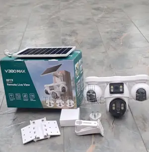 V380 4-Lens 4G Solar PTZ CCTV Camera – 360° Outdoor Security