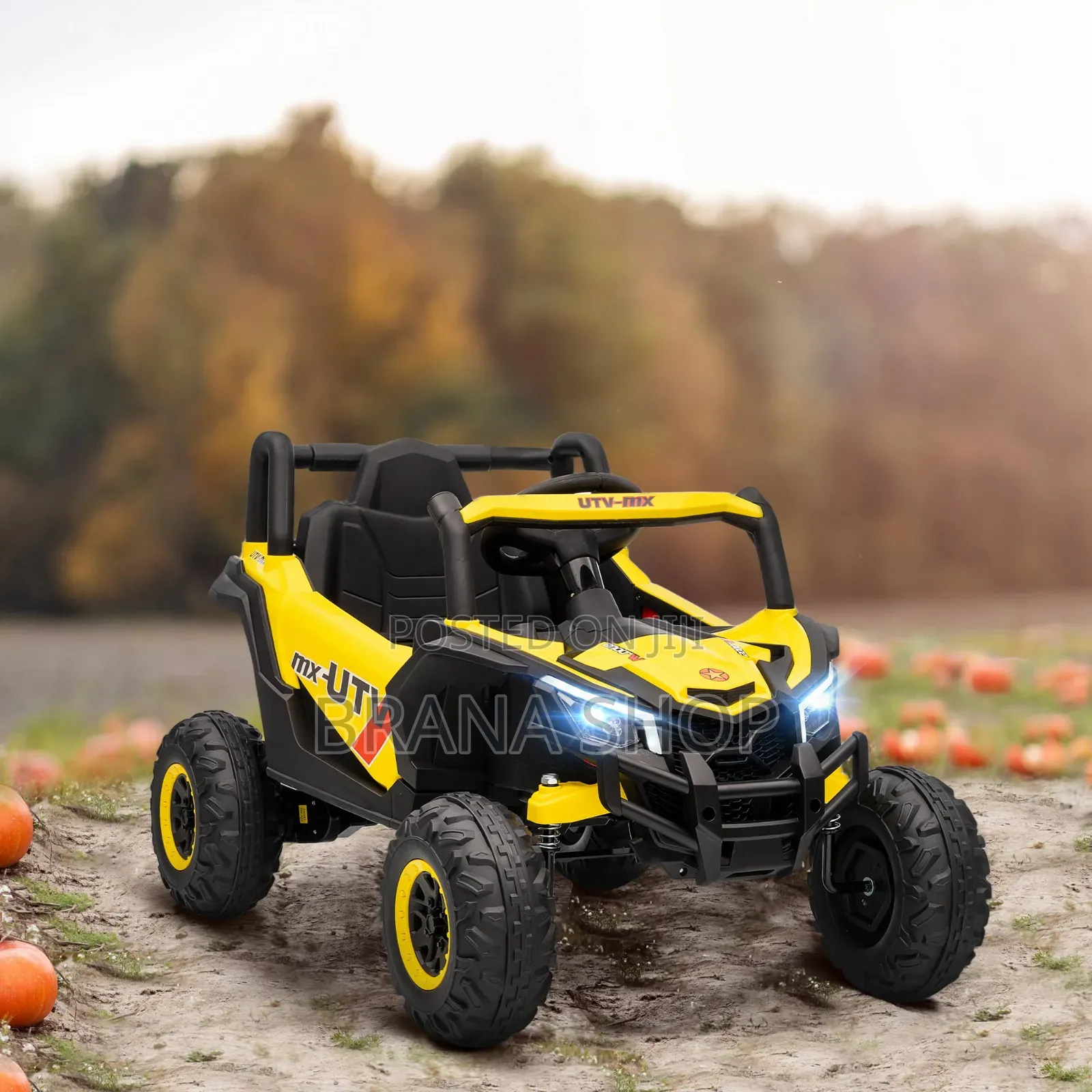 **Kids 12V UTV Buggy Ride-on – Yellow **