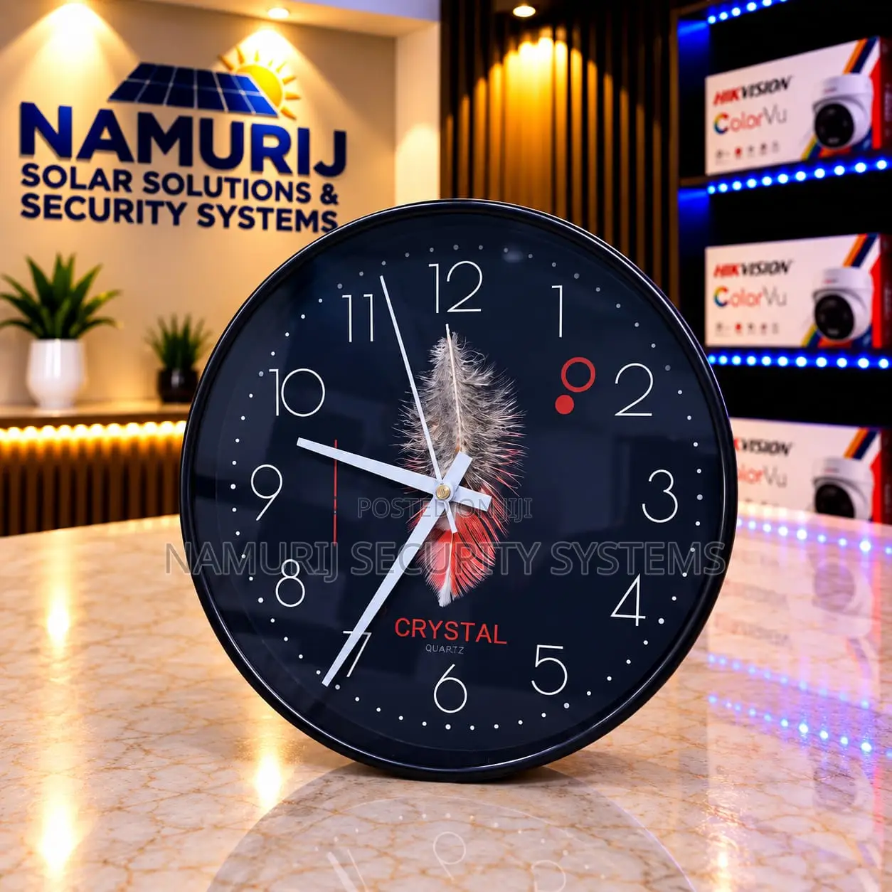 Wall Clock Spy Camera Crystal