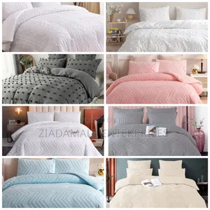 Beautiful Tufted Wave Design Duvet Cover Set