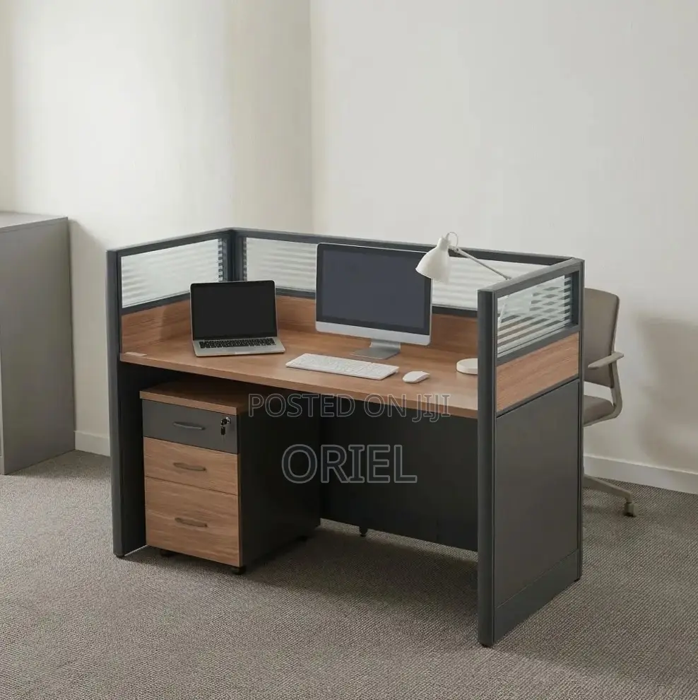 Office Workstation : 1-Seater Workstation Staff Desk