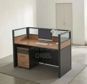 Office Workstation : 1-Seater Workstation Staff Desk