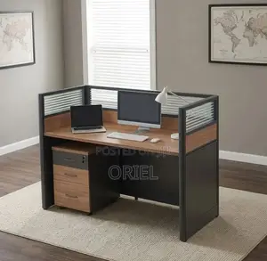 Office Workstation : 1-Seater Workstation Staff Desk