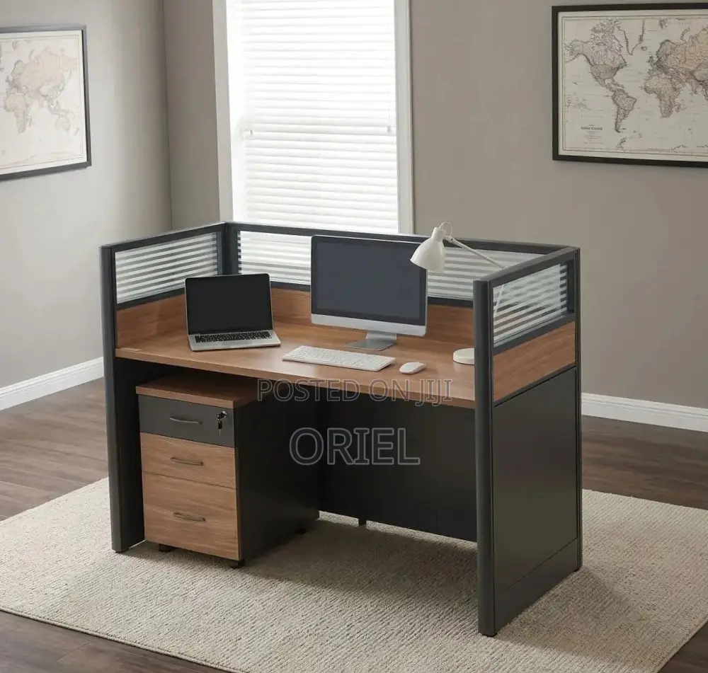 Office Workstation : 1-Seater Workstation Staff Desk