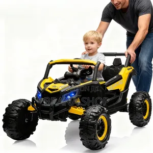 **Big Size Yellow UTV Ride-on Car – 12V Electric Kids' Buggy **