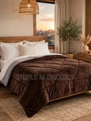 5*6 Feet Velvet Woolen Single Duvet Heavy Warmth