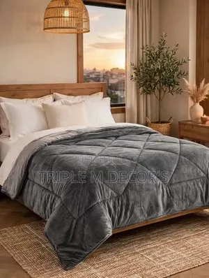 5*6 Feet Velvet Woolen Single Duvet Heavy Warmth
