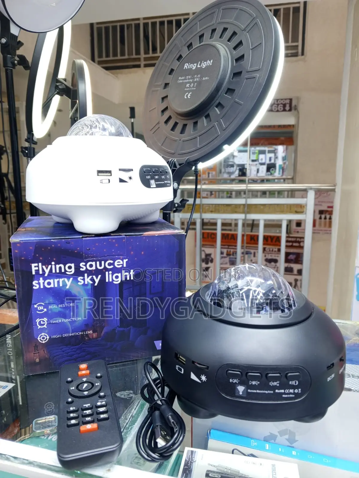LED Galaxy Star Projector Lamp Ocean Wave Night Light With Remote