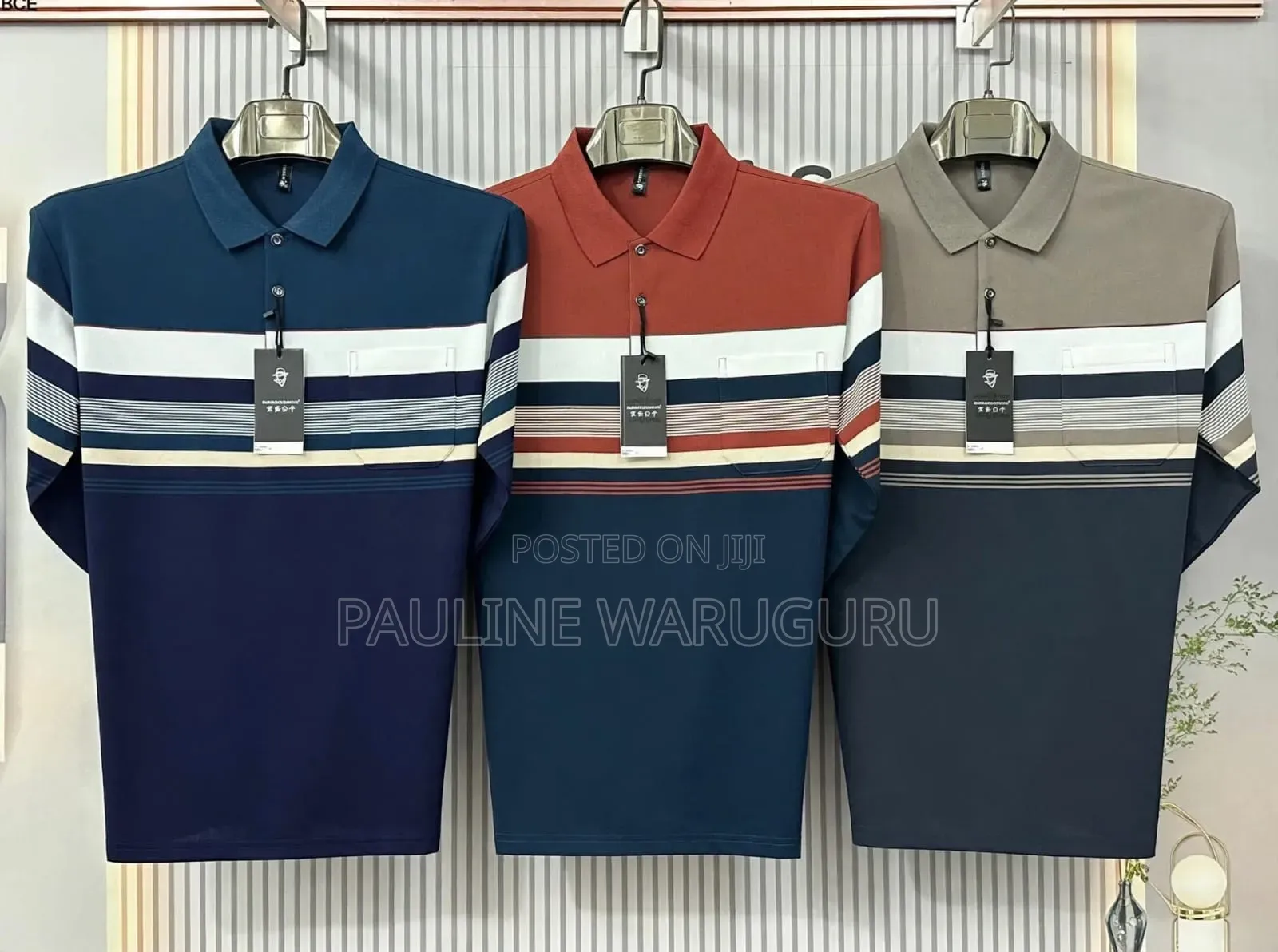 Men’s Striped Polo Shirts – Smart Casual | Various Colours
