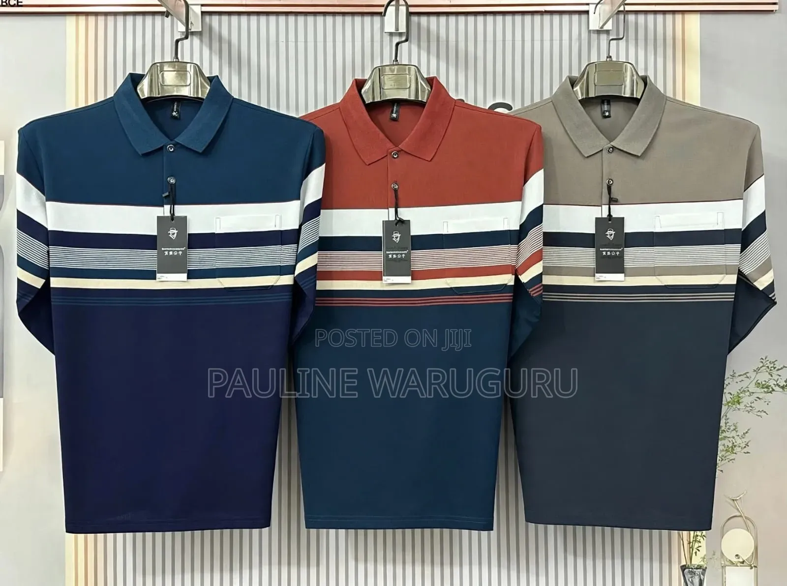 Men’s Striped Polo Shirts – Smart Casual | Various Colours