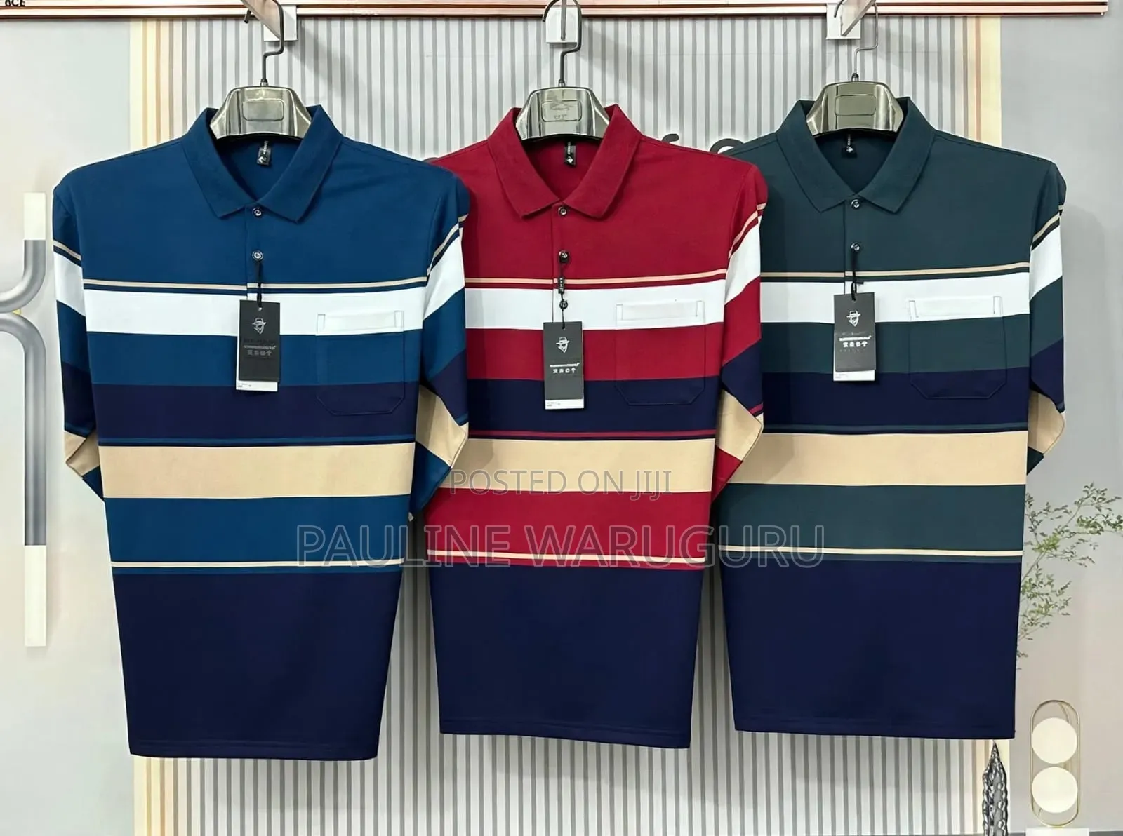 Men’s Striped Polo Shirts – Smart Casual | Various Colours