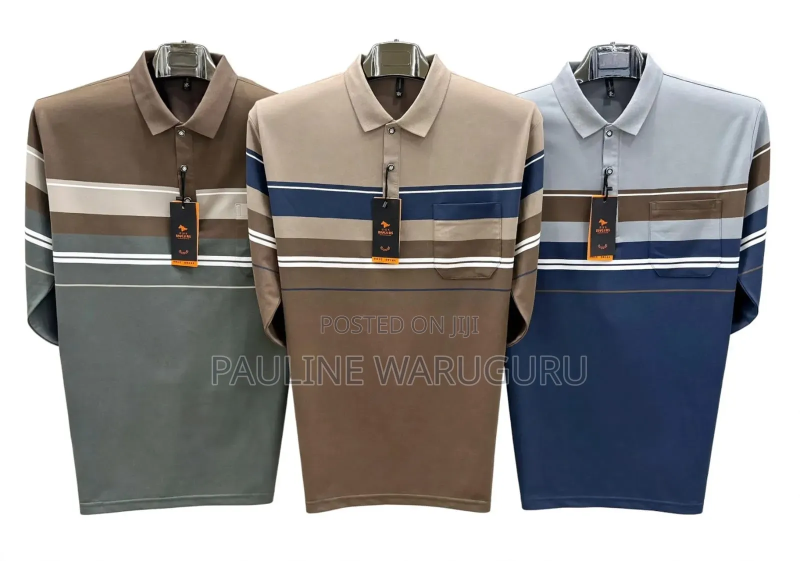 Men’s Striped Polo Shirts – Smart Casual | Various Colours
