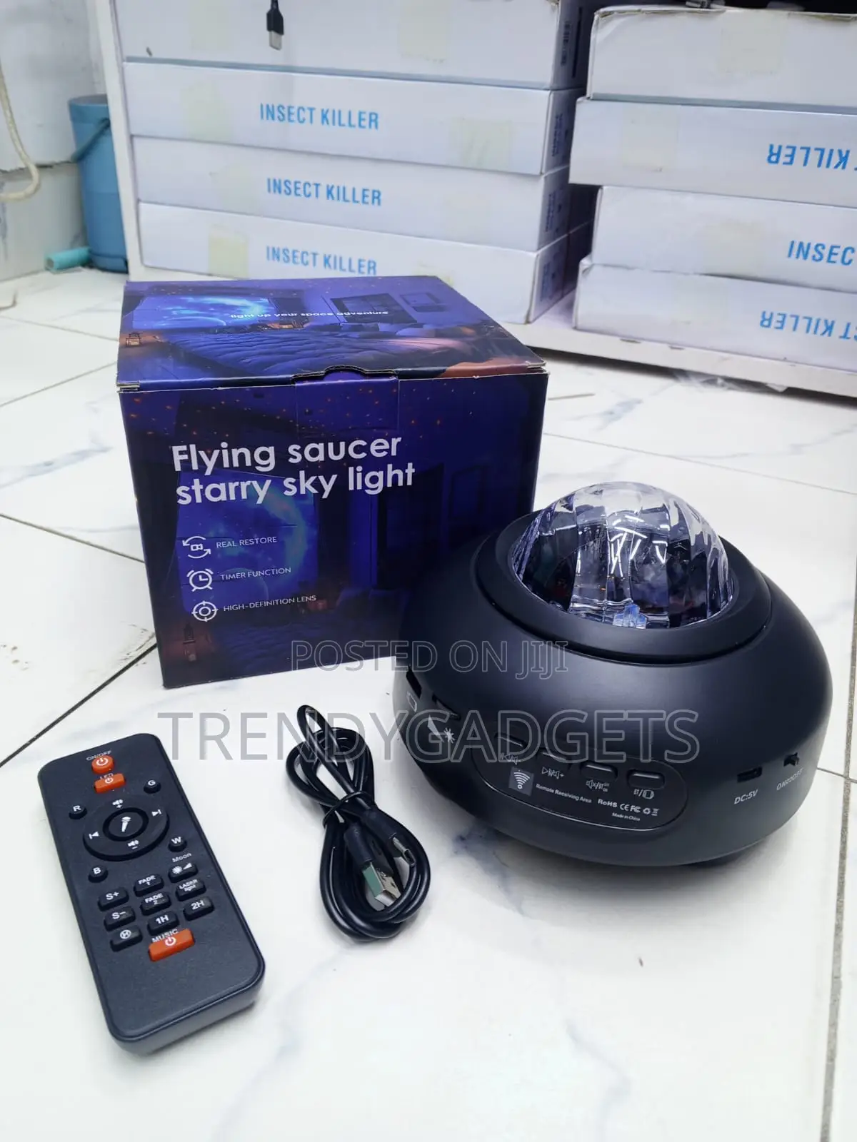 Starry Sky Galaxy Projector Lamp RGB Nebula Light With Remote