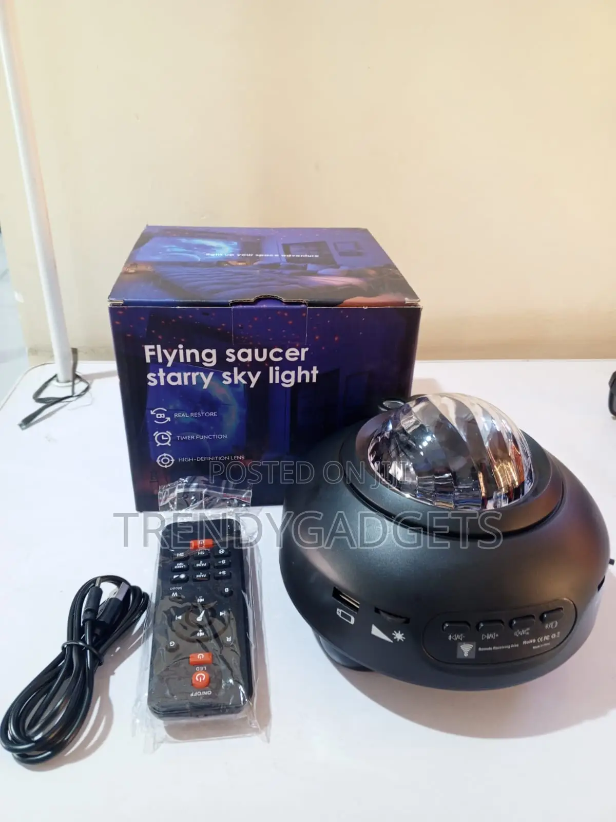 Starry Sky Galaxy Projector Lamp RGB Nebula Light With Remote