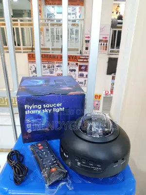 Flying Saucer Galaxy Projector LED Night Light Ocean Wave Lamp