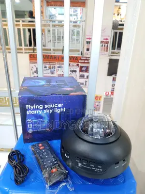 Flying Saucer Galaxy Projector LED Night Light Ocean Wave Lamp
