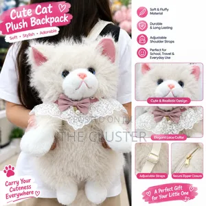 Cute Cat Plush Bagpack