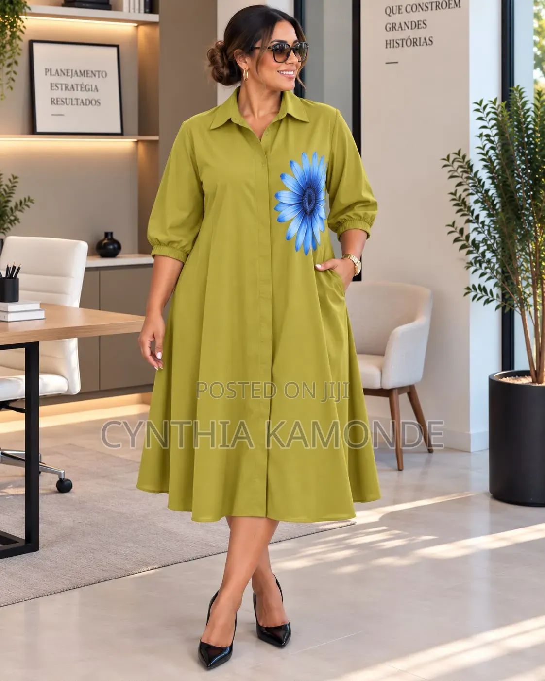Colorful Midi Dress