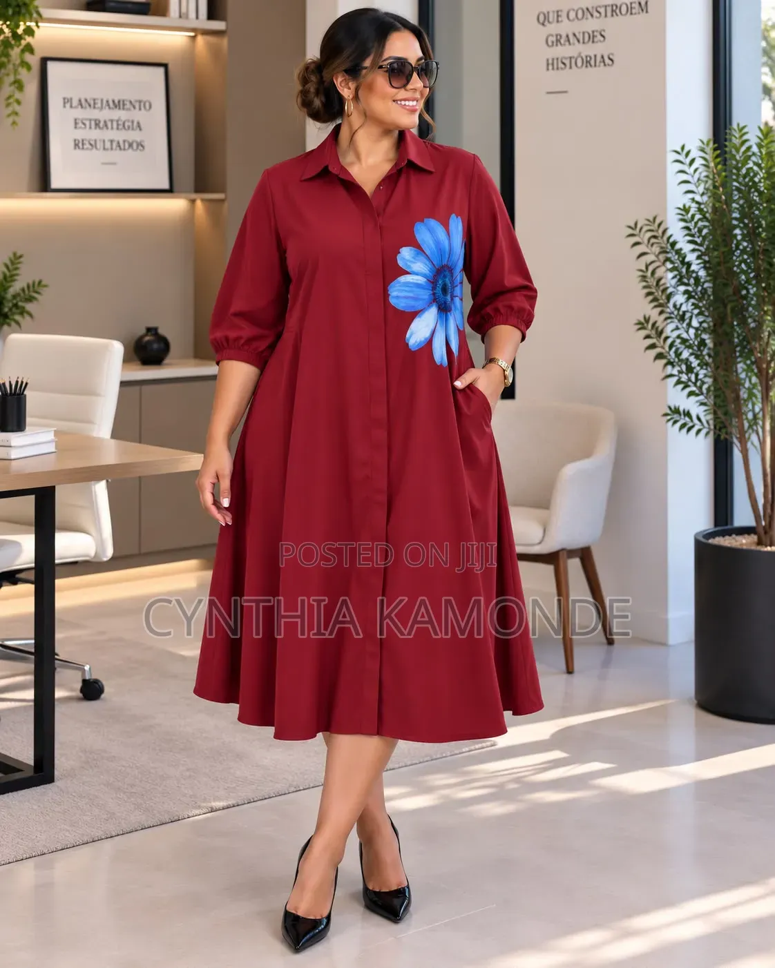 Colorful Midi Dress