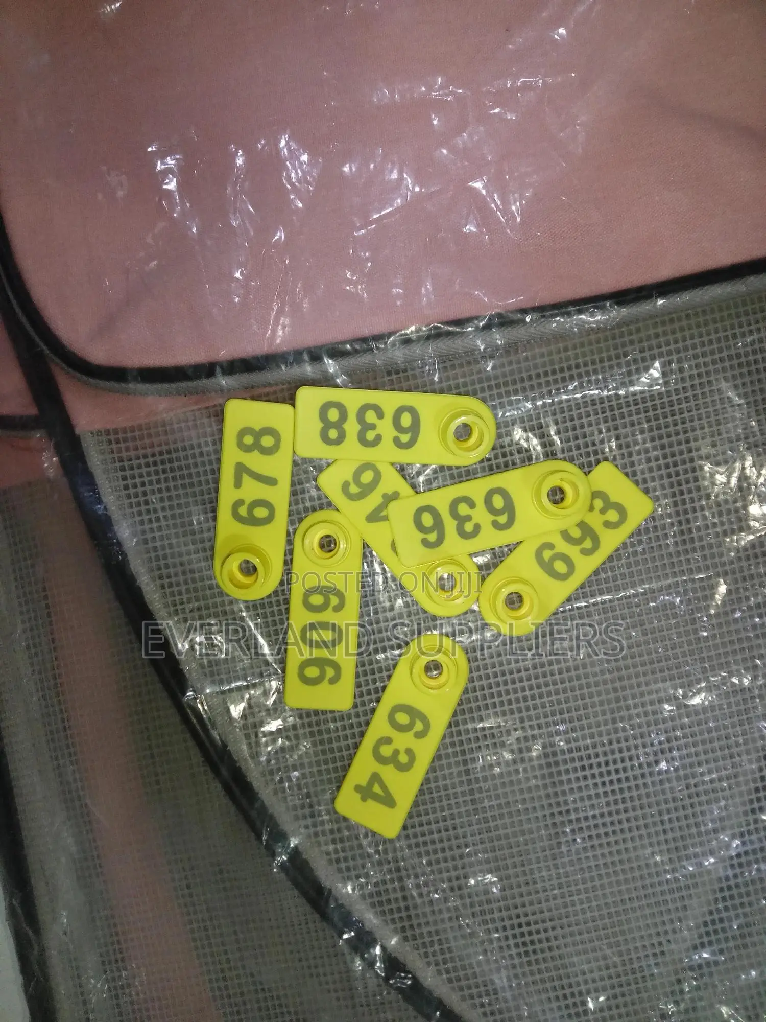 Ear Tags - Clear-Print