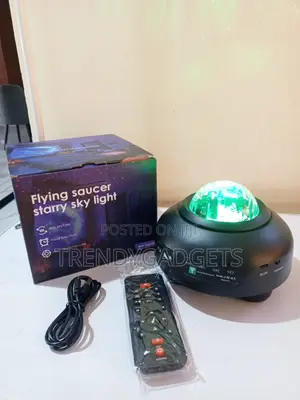 LED Ocean Wave Galaxy Projector Night Light for Bedroom