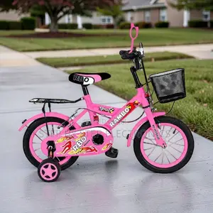 Energetic Delightful 4–6 Years Size 16 Inch Pink Kids Bike Bicycle