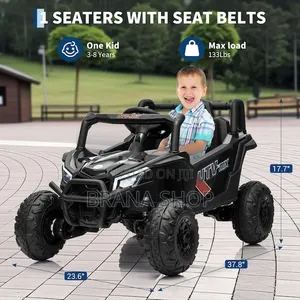 **Big Size 12V Kids Ride-on Car – Black **