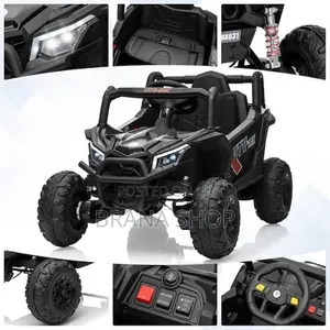 **Big Size Battery-Powered Kids Ride-on Car – Black **