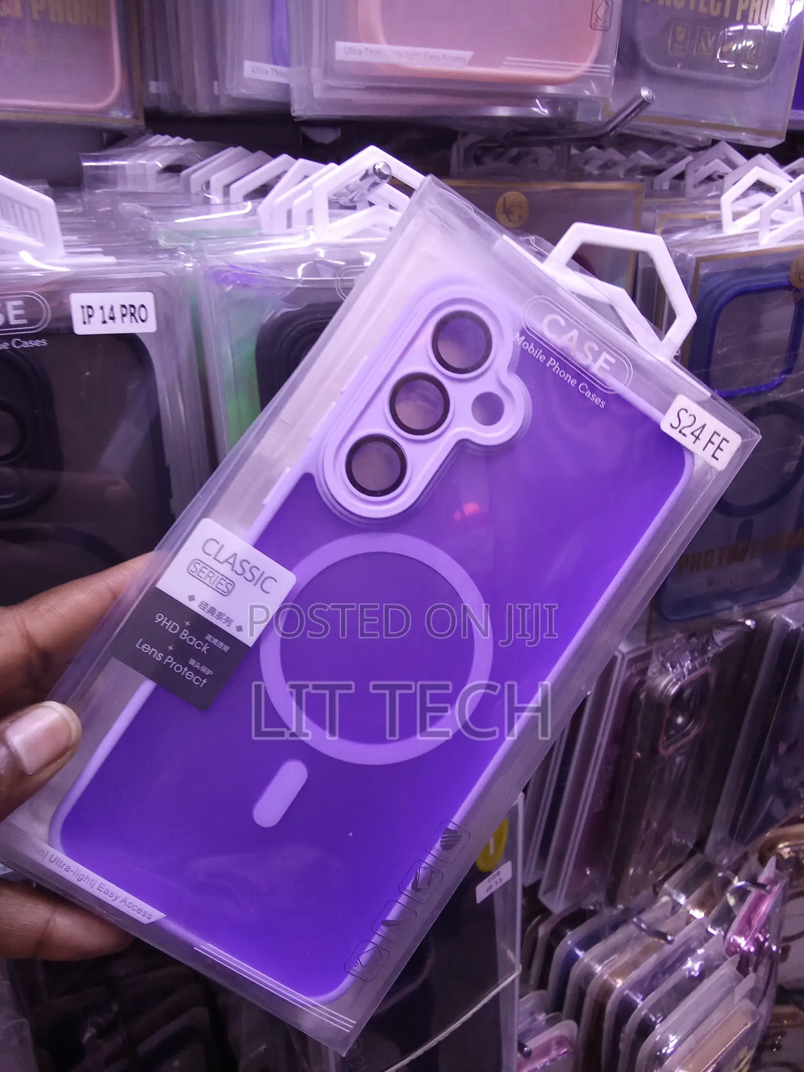 Matte MagSafe Purple Case Explicitly Labeled for Samsung Galaxy S24 FE