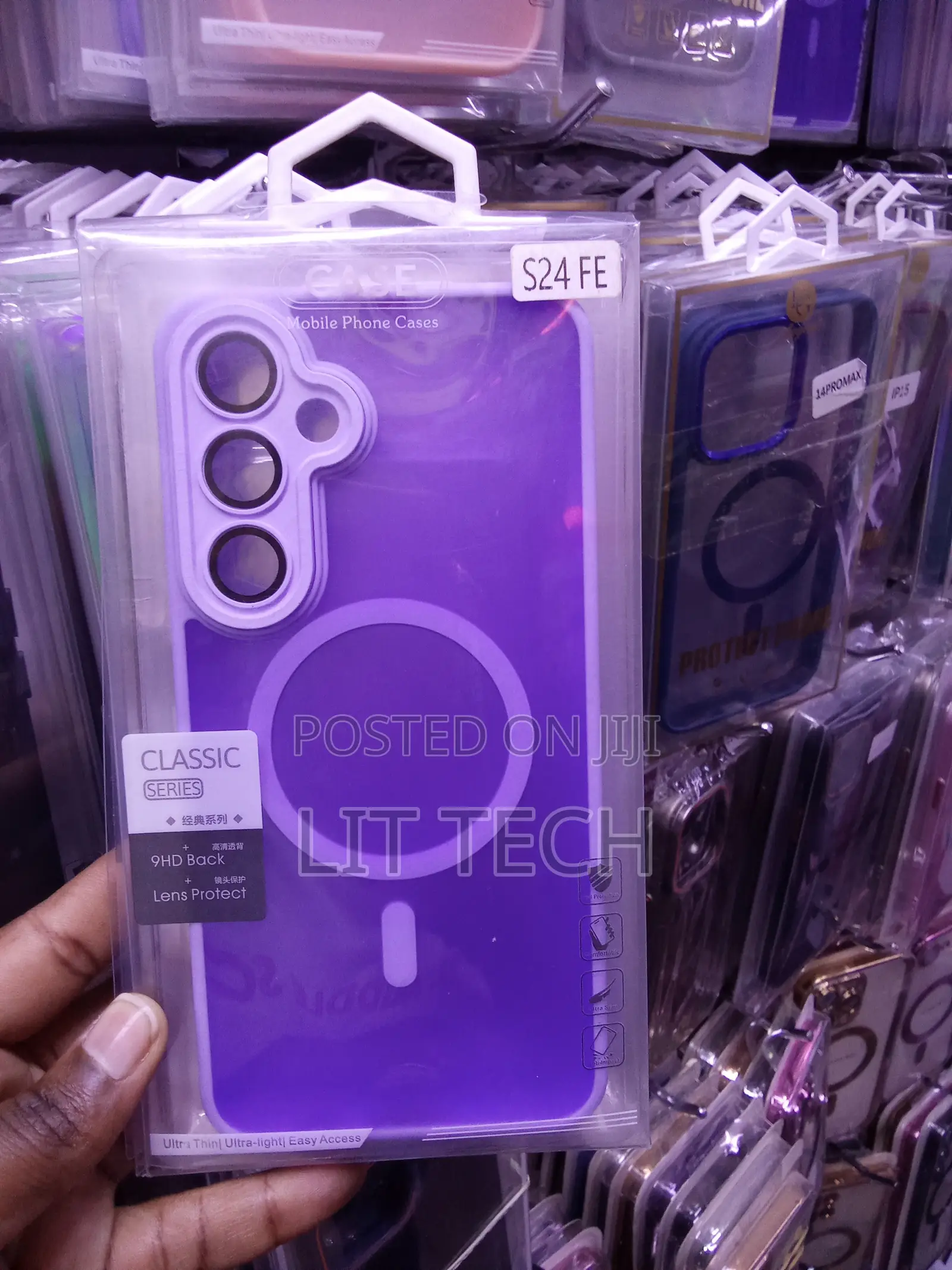 Matte MagSafe Purple Case Explicitly Labeled for Samsung Galaxy S24 FE