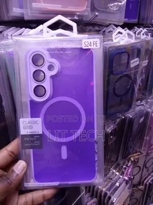 Matte MagSafe Purple Case Explicitly Labeled for Samsung Galaxy S24 FE