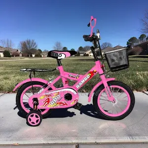 Safe Child-Friendly 4–6 Years Size 16 Inch Pink Kids Bike Bicycle