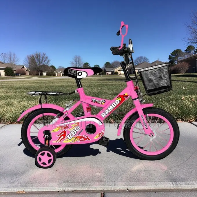 Safe Child-Friendly 4–6 Years Size 16 Inch Pink Kids Bike Bicycle