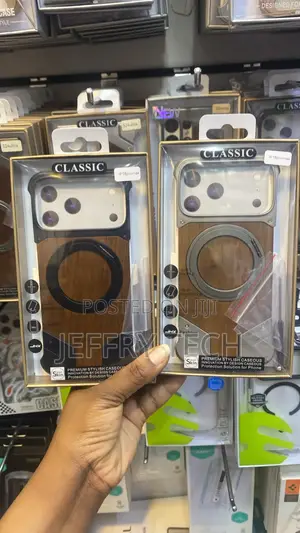 Brand Premium Frameless Metal and Real Wood Cases iPhone 16 Pro Max