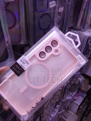 Translucent Matte MagSafe Pink Case With Lense for Samsung Galaxy S24+