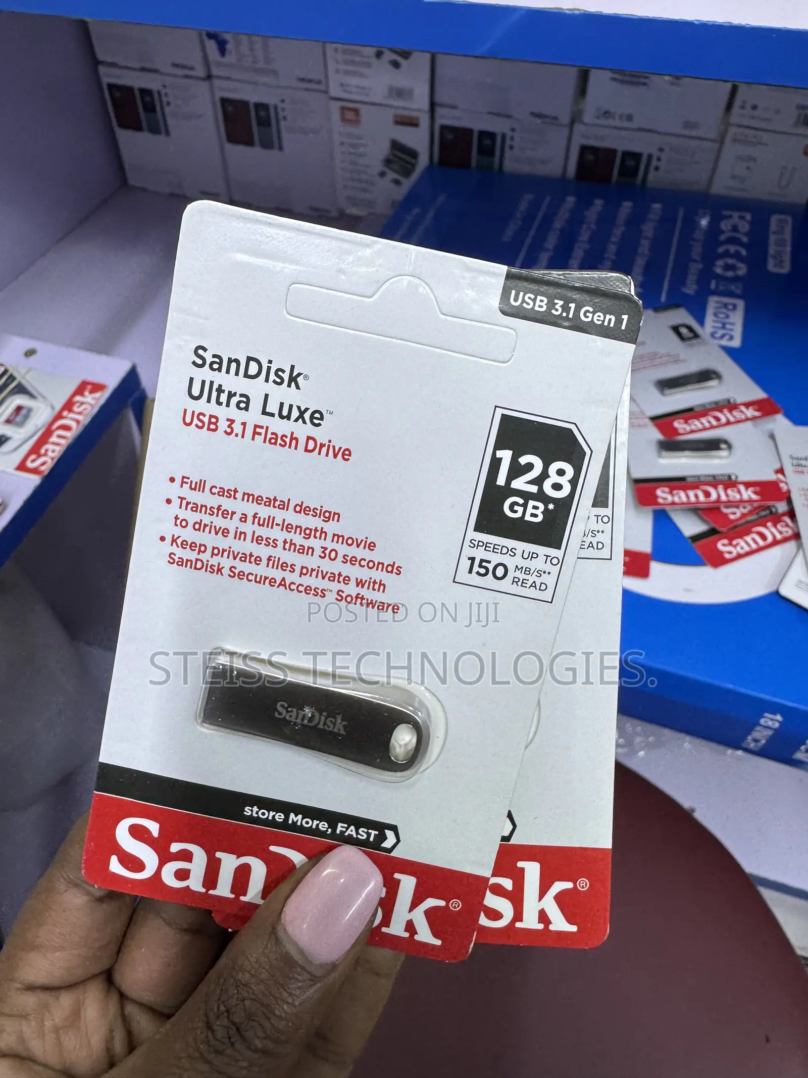 128gb Metallic Sandisk Flashdisk