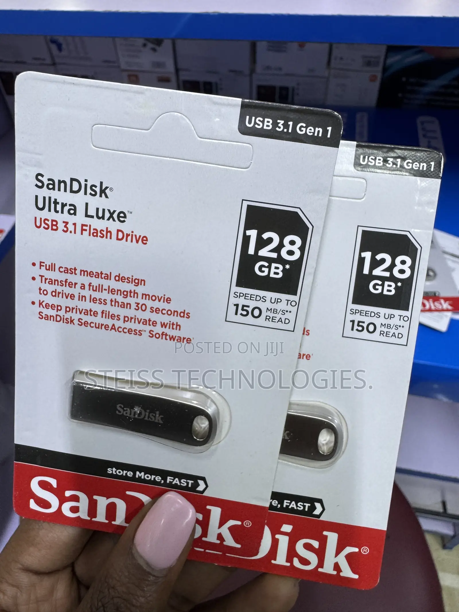 128gb Metallic Sandisk Flashdisk
