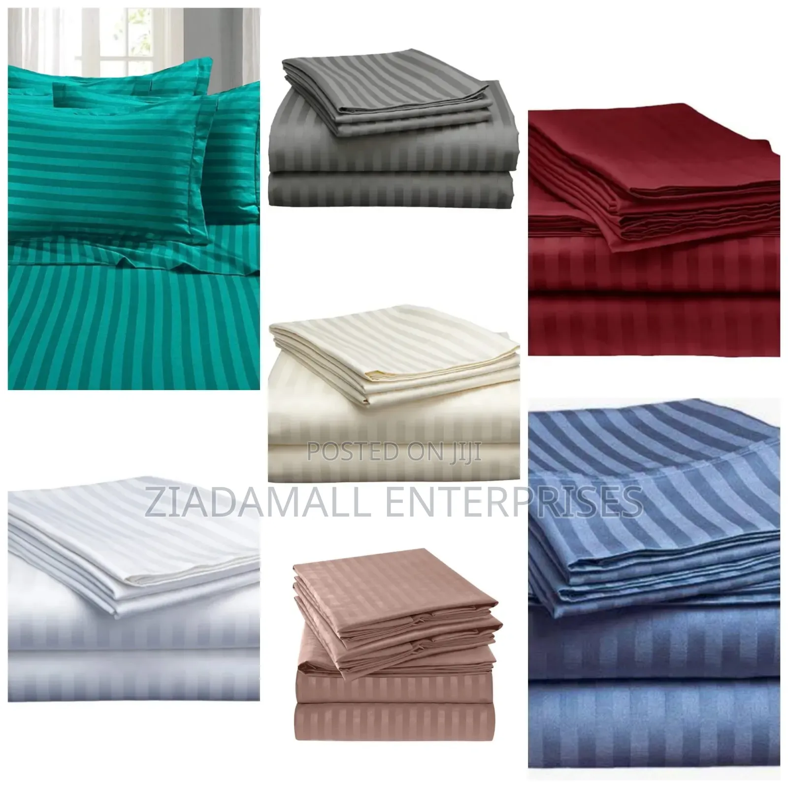 Cotton Stripped Bedsheets