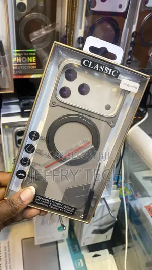 Classic Metal Frameless Case a Magnetic Ring Stand iPhone 18 Pro Max