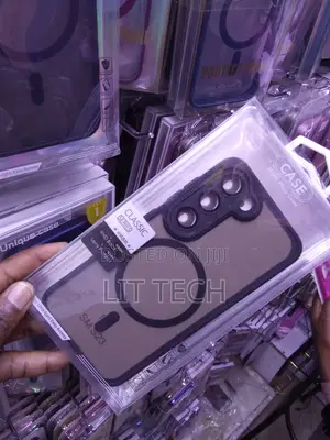 Translucent Matte MagSafe Black Case With Lense for Samsung Galaxy S23