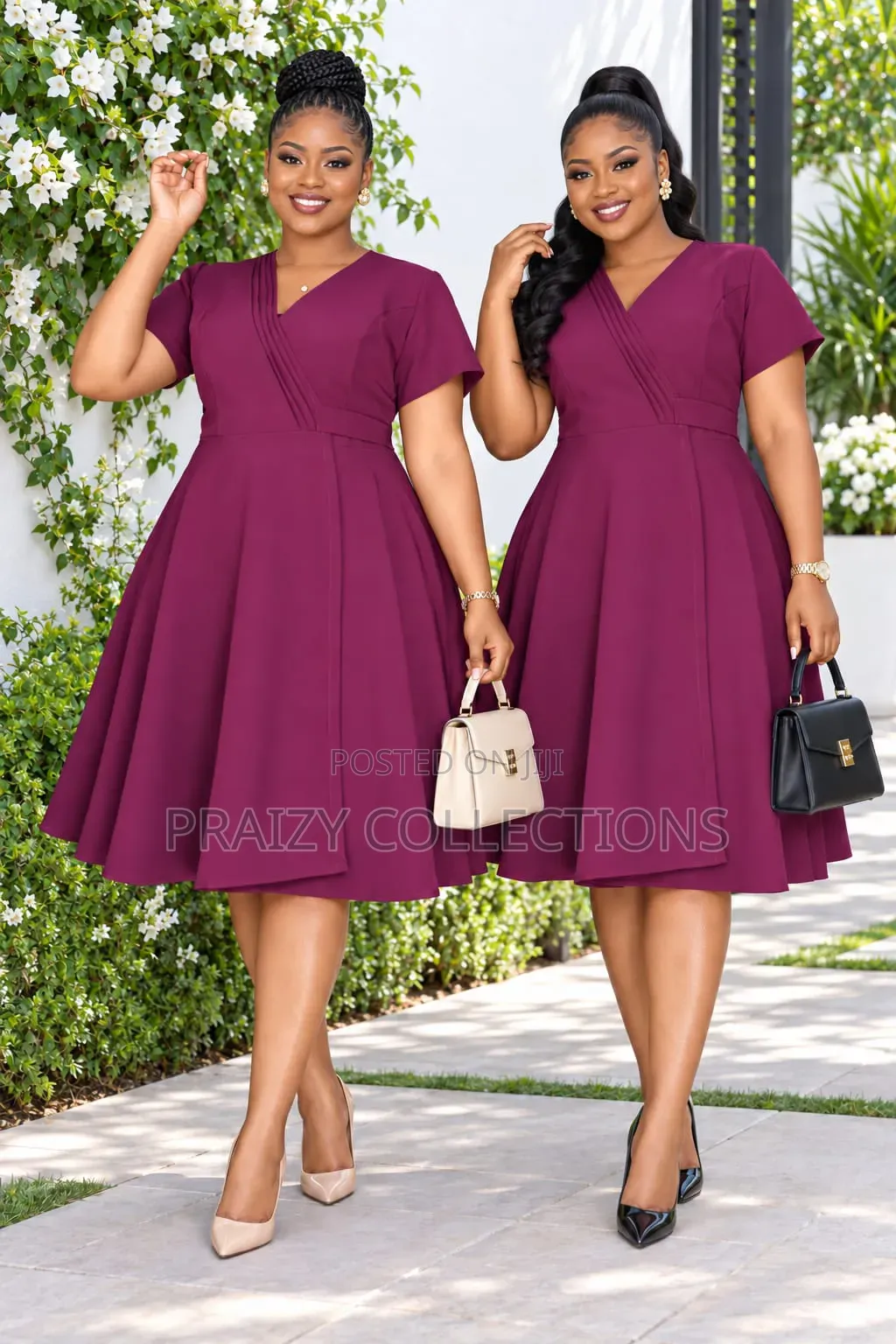 Senori Wrap Skater Dress