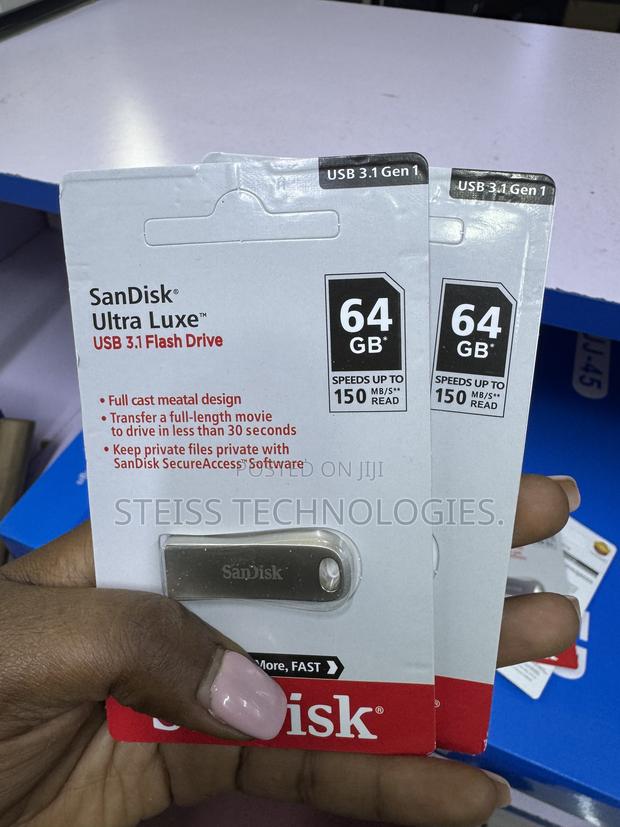 64GB Metallic Sandisk Flashdisk - main view