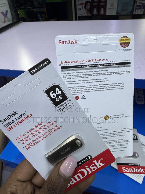 64GB Metallic Sandisk Flashdisk - thumbnail 2