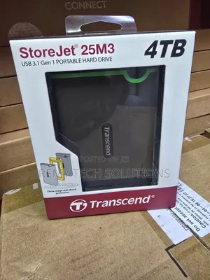 Transcend 4tb Storejet 25m3 Extrenal Hard Drive