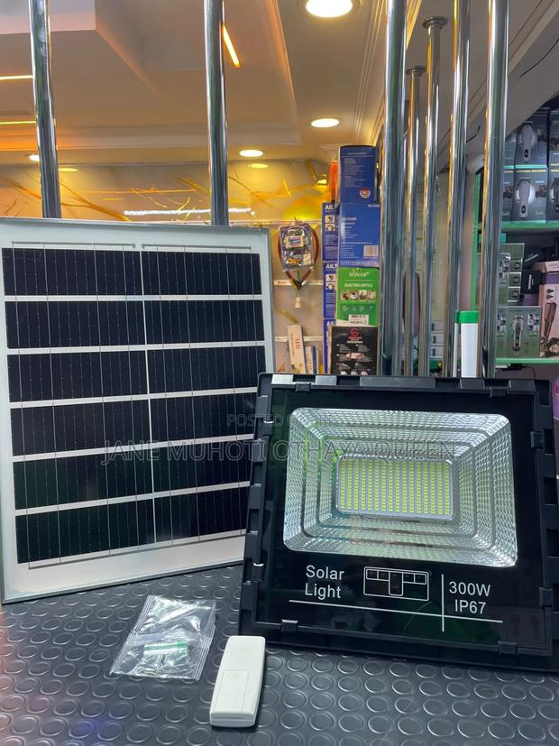 Solar Floodlight With Panel