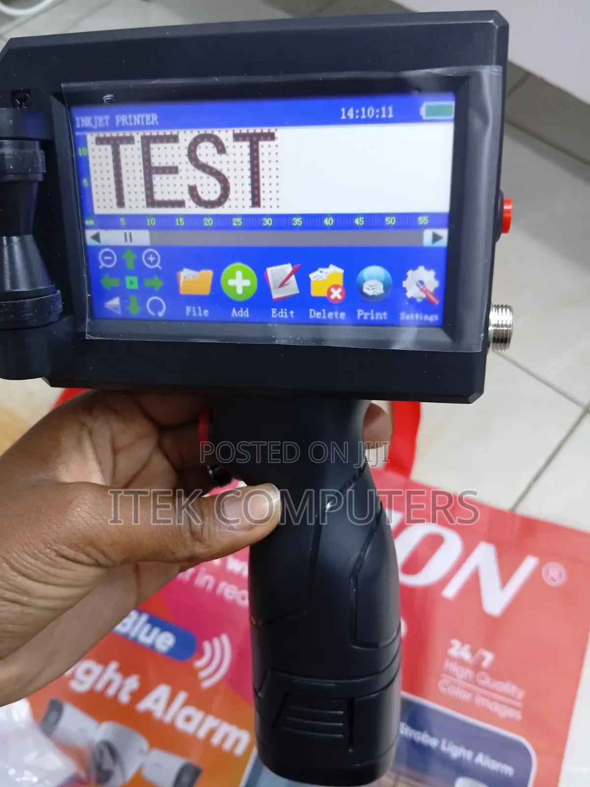12.7mm Handheld Inkjet Coder With Quick Drying Ink