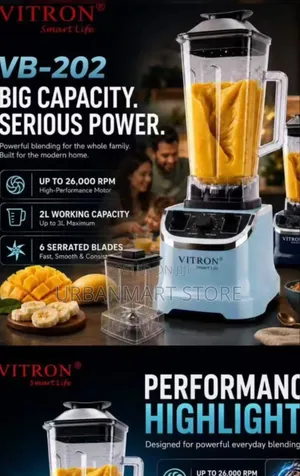Vitron 2L Professional Style Commercial Blender
