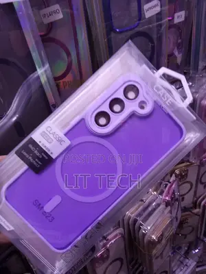 Classic Matte Magsafe Purple Case With Lense for Samsung Galaxy S23