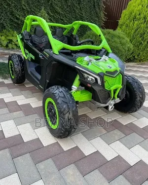 **Big Size 12V Kids Ride-on Car – Luminous Green **