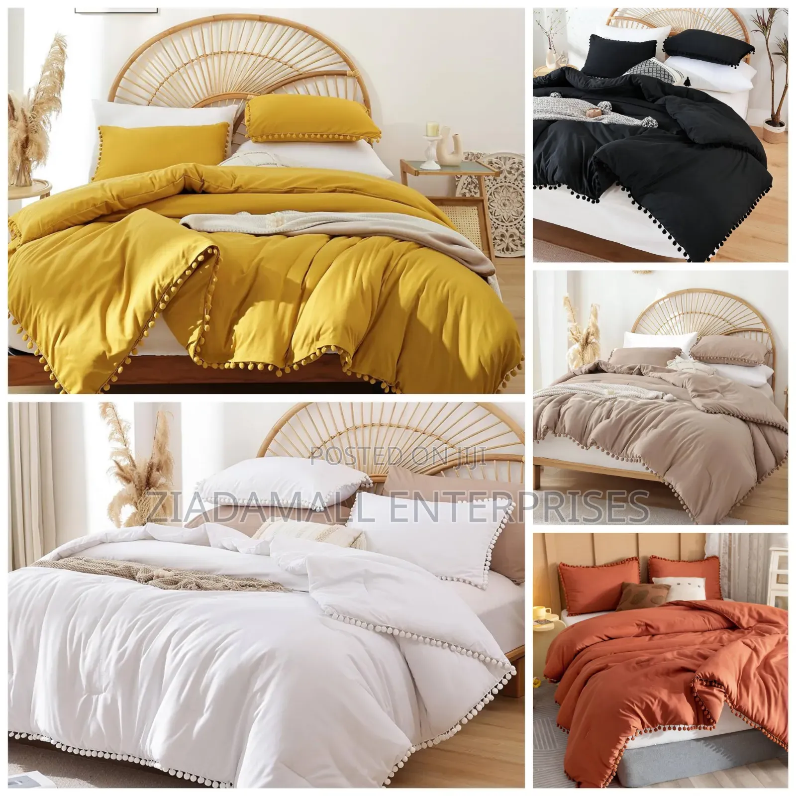 *Pom-Pom Laced Design Duvet Cover Set*